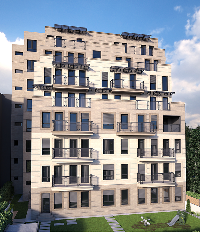 Nevesinjska 3-5 - Novogradnja Vračar front